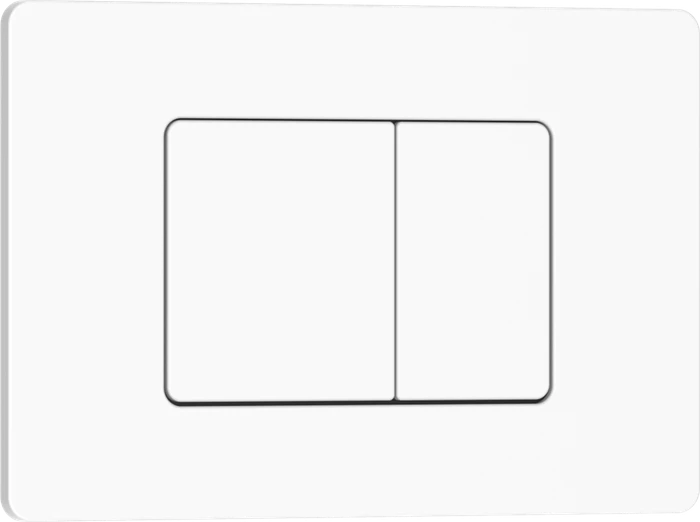 Кнопка смыва IBERICA BLANCA INOX-C нержавеющая сталь, белый матовый (IB.B011.001.000) IB.B011.001.000