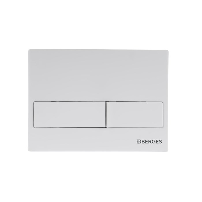 Кнопка  для инсталляции NOVUM L4, Soft Touch белая, BERGES 040014 - фото 83168