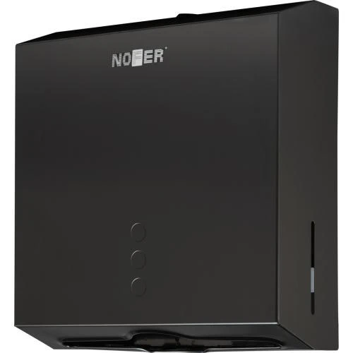 Диспенсер для бумажных полотенец Nofer из  стали черный 04006.N