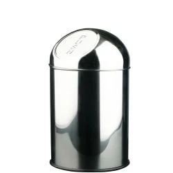 Ведро из нерж. cтали 10л. c крышкой push-open 14114.B, шт 14114.10.B