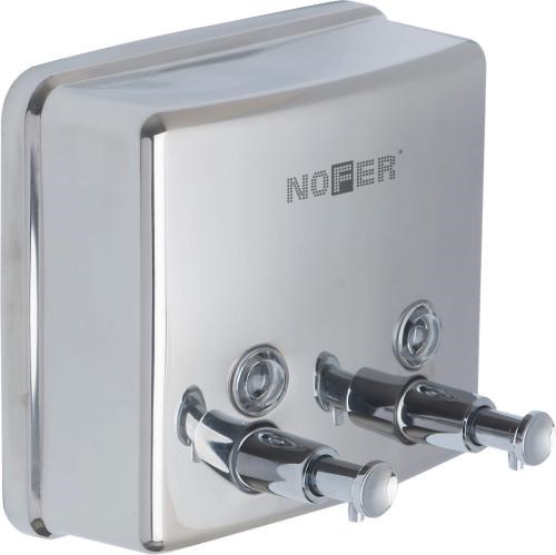 дозатор для мыла с двумя кранами inoxNofer 03005.B 03005.B - фото 94620