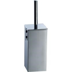 Ершик настенный квадратный из нержавеющей стали матовый Nofer 09074.S 09074.S - фото 94643