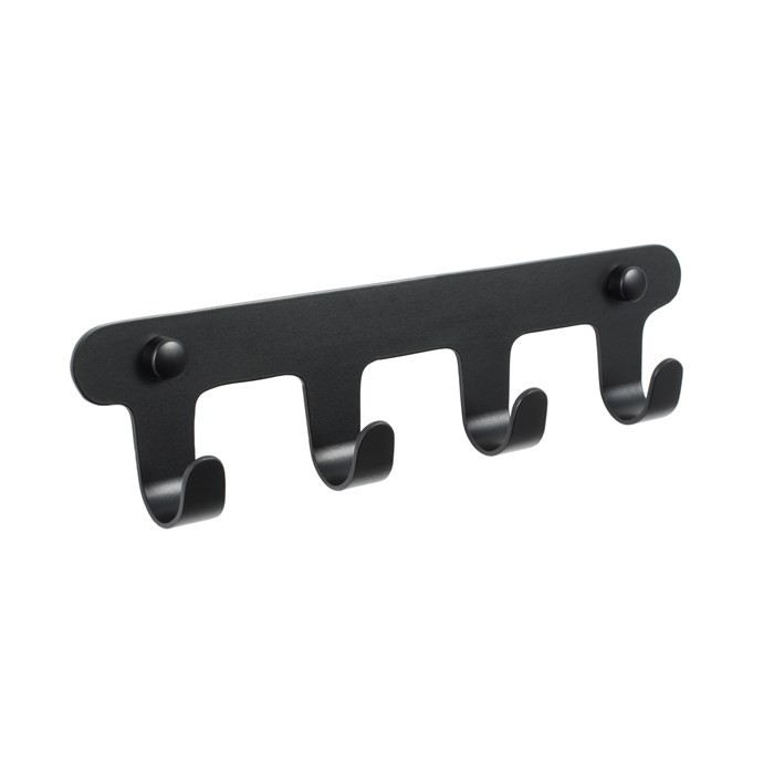 Планка 4 крючка Fixsen, FX-805B-4, черный FX-805B-4 - фото 96745