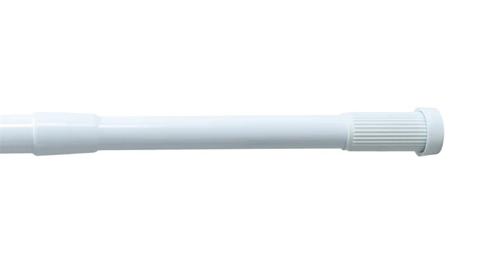 FX-51-013 Карниз для ванной раздвижной 140-260 см, алюминий-белый FX-51-013