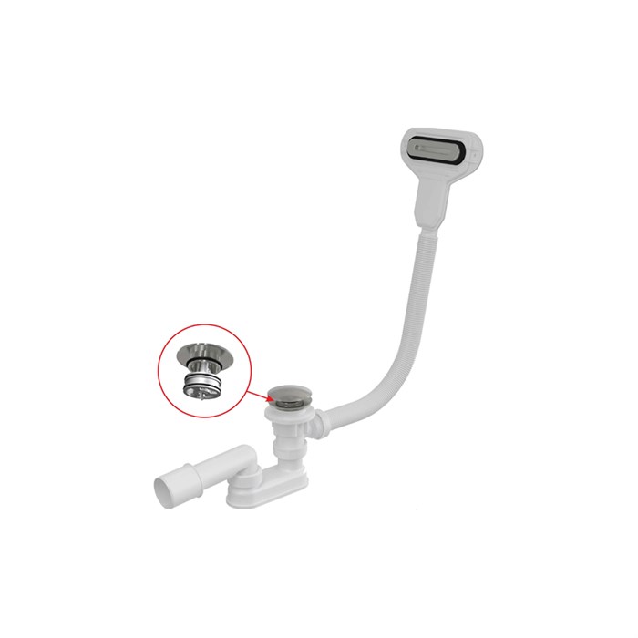 Alcaplast  Сифон для ванны click/clak металл  A516CKM A516CKM - фото 97205