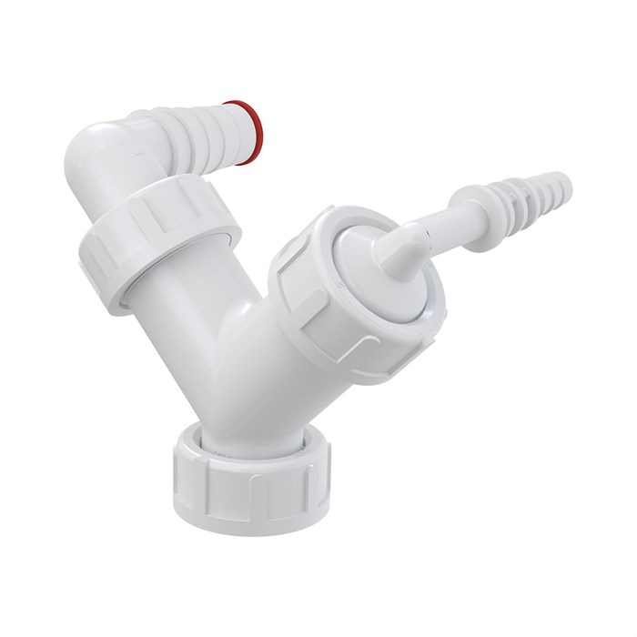 Alcaplast  Колено с двумя штуцерами G1"/8–23 с обратными клапанами  P149Z P149Z - фото 97281