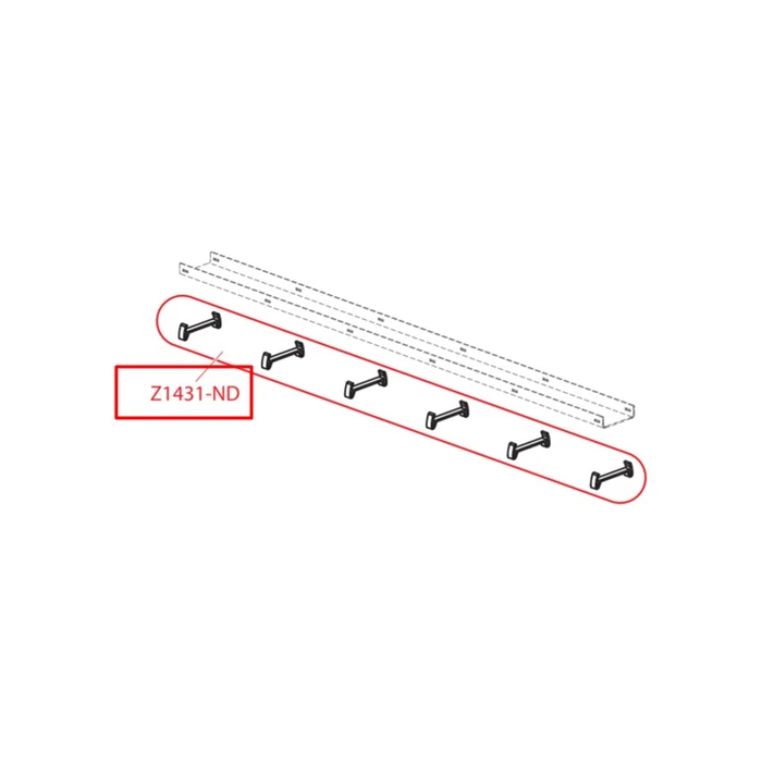 Alcaplast  Пластиковый крепеж для решетки (6 шт)  Z1431-ND Z1431-ND