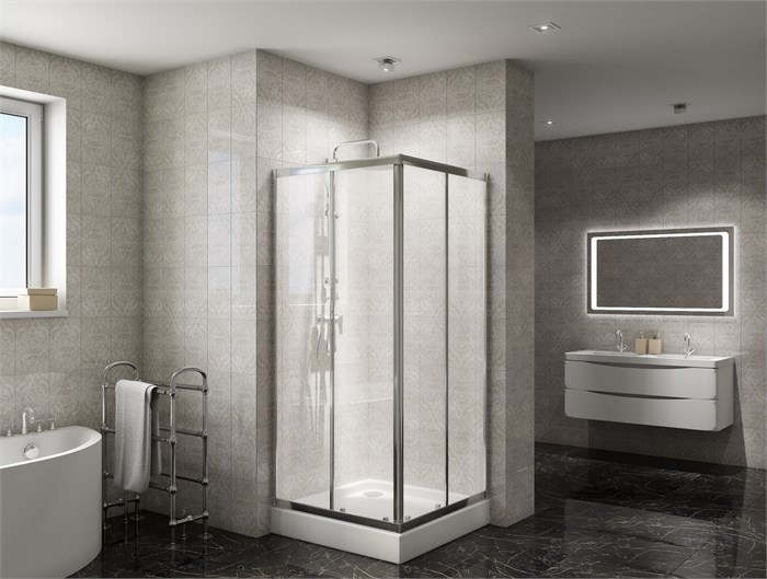 Душевой уголок BelBagno DUE-A-2-90-C-Cr DUE-A-2-90-C-Cr - фото 97836