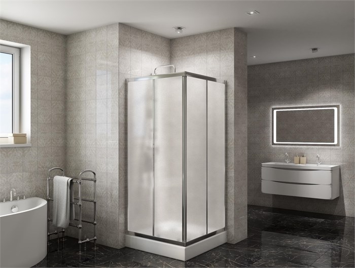 Душевой уголок BelBagno DUE-A-2-90-P-Cr DUE-A-2-90-P-Cr - фото 97837