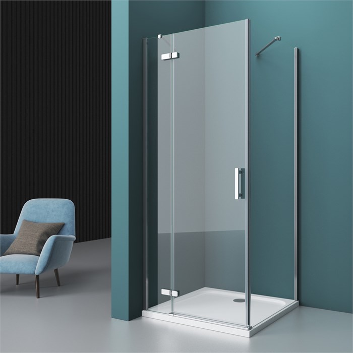 Душевой уголок BelBagno KRAFT-AH-12-80/90-C-Cr-L KRAFT-AH-12-80/90-C-Cr-L - фото 97975