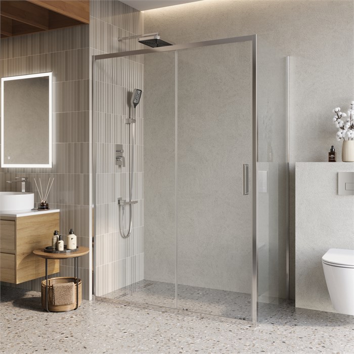Душевой уголок BelBagno LUCE-AH-1-140/80-C-Cr LUCE-AH-1-140/80-C-Cr - фото 98233