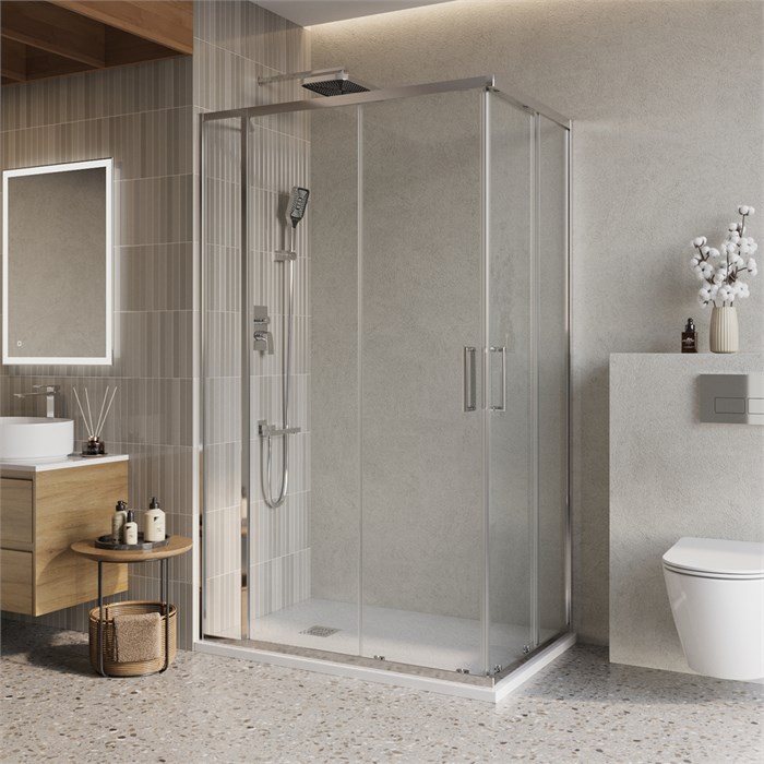 Душевой уголок BelBagno LUCE-AH-21-110/80-C-Cr LUCE-AH-21-110/80-C-Cr - фото 98242