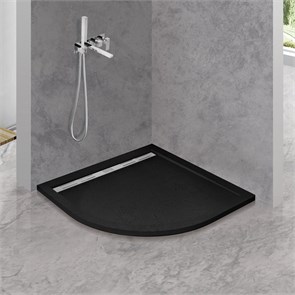 TRAY-AS-R-90-100-SCR-NERO Экран для поддона из искусственного мрамора, чёрный TRAY-AS-R-90-100-SCR-NERO