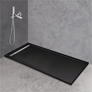 TRAY-AS-AH-120/90-30-NERO Поддон из искусственного мрамора, чёрный матовый TRAY-AS-AH-120/90-30-NERO