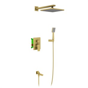 Душевая система встроенная Selene SX-3069/17SM Золото матовое 1690282310
