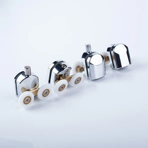 Ролики IDDIS 2 верхних, 2 нижних двойные, D=23 мм хром, стекло 5-6 мм (966D23C6DZ) 966D23C6DZ