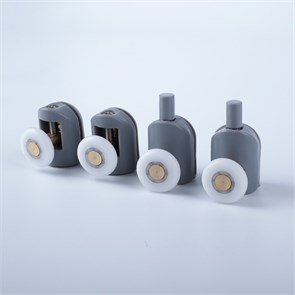 Ролики IDDIS 2 верхних, 2 нижних одинарные, D=23 мм серый, стекло 4 мм (966S23GR4DZ) 966S23GR4DZ