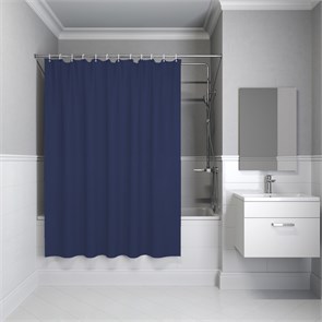 Штора IDDIS для ванной 200x180 см темно-синий PE (P05PE18i11) P05PE18i11