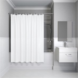 Штора IDDIS для ванной 200x180 см белый PE (P02PE18i11) P02PE18i11