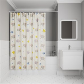 Штора для ванной IDDIS 200x180 см, Полиэстер (BA01P18i11) BA01P18i11