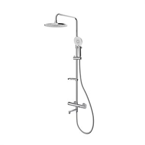 Смеситель термостатический для ванны со стойкой и тропической лейкой Milardo Ideal Spa (ILSSBTHM06) ILSSBTHM06