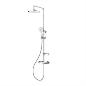 Смеситель термостатический для душа со стойкой и тропической лейкой Milardo Ideal Spa (ILSSBTHM89) ILSSBTHM89