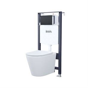 Комплект 3в1: подвесной унитаз, инсталляция и клавиша смыва IDDIS (BASC020i73) BASC020i73