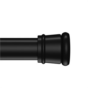 Карниз для ванной комнаты IDDIS Elegante 110-200 см, черный матовый (SRB0120i14) SRB0120i14
