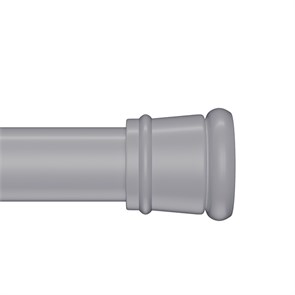 Карниз для ванной комнаты IDDIS Elegante 110-200 см, серый матовый (SRC0120i14) SRC0120i14
