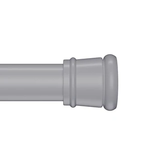 Карниз для ванной комнаты IDDIS Elegante 110-200 см, серый матовый (SRC0120i14) SRC0120i14
