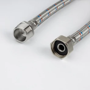 Гибкая подводка IDDIS Optima Home F1/2xM1/2, SS304, латунь, 1,0 м (926BBS10ZP) 926BBS10ZP