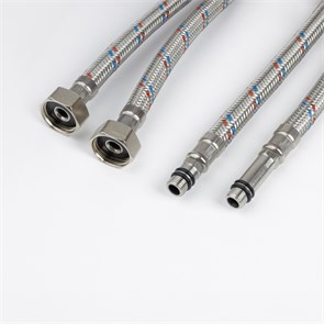 Гибкая подводка IDDIS Optima Home F1/2xM10S, F1/2xM10L, SS304, латунь, 0,8 м, комплект 2 шт (926CBS08ZP) 926CBS08ZP