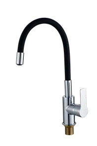 {{photo.Alt || photo.Description || 'Смеситель для кухонной мойки с гибким изливом RUSH Siple (SI7335-60Black)'}}