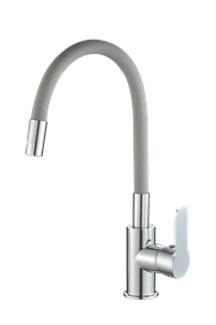{{photo.Alt || photo.Description || 'Смеситель для кухонной мойки с гибким изливом RUSH Siple (SI7335-60Grey)'}}