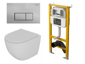 {{photo.Alt || photo.Description || 'Комплект D&amp;K Унитаз подвесной безободковый DT1396016, Инсталляция DI8050127, Клавиша смыва DB1499002, матовый хром (DS1391626)'}}