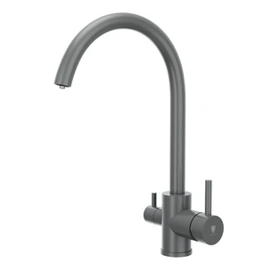 {{photo.Alt || photo.Description || 'Смеситель для кухонной мойки с фильтром RUSH графит (SUS9035-37Grey)'}}