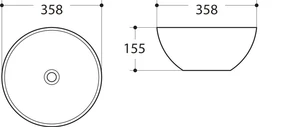 {{photo.Alt || photo.Description || 'Раковина керамическая накладная Art&amp;Max AM-107'}}