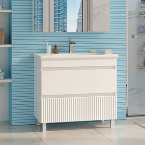 {{photo.Alt || photo.Description || 'Мира - 90 Тумба напольная с 2 ящ.эмаль + раковина'}}