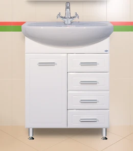 {{photo.Alt || photo.Description || 'Стелла - 65 Тумба с  4 ящ.  Б/К вертик. + раковина'}}