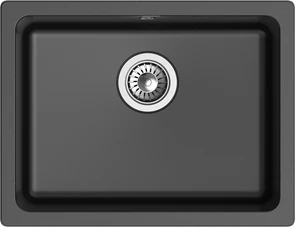 {{photo.Alt || photo.Description || 'RIVELATO Мойка BERKANA 50 подст.монтаж 1-чаш 560*430 nero арт.'}}