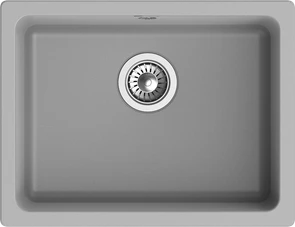 {{photo.Alt || photo.Description || 'RIVELATO Мойка BERKANA 50 подст.монтаж 1-чаш 560*430 grigio metallizzato арт.'}}