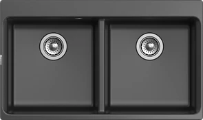 {{photo.Alt || photo.Description || 'RIVELATO Мойка AXEL 90-2D  2-чаши 870*520мм antracite арт.'}}