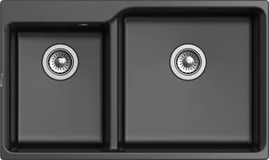{{photo.Alt || photo.Description || 'RIVELATO Мойка кварц  Axel 90D  2-чаш  870*520  nero арт.'}}