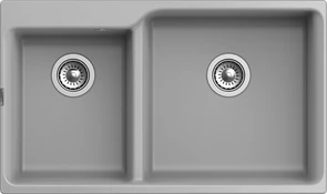 {{photo.Alt || photo.Description || 'RIVELATO Мойка AXEL 90D  2-чаши 870*520мм grigio metallizzato арт.'}}