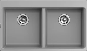 {{photo.Alt || photo.Description || 'RIVELATO Мойка AXEL 90-2D  2-чаши 870*520мм grigio metallizzato арт.'}}