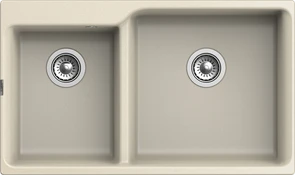 {{photo.Alt || photo.Description || 'RIVELATO Мойка AXEL 90D  2-чаши 870*520мм beige scuro арт.'}}