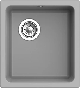 {{photo.Alt || photo.Description || 'RIVELATO Мойка BERKANA 35 подст.монтаж 1-чаш 415*455 grigio metallizzato арт.'}}