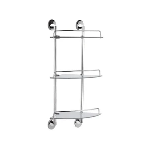Полка стеклянная угловая Haiba хром (HB1607-3) HB1607-3