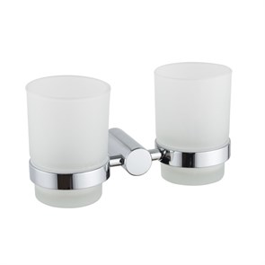 Стакан для ванной комнаты двойной Haiba хром (HB8408) HB8408