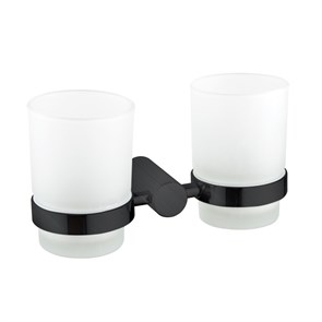 Стакан для ванной комнаты двойной Haiba черный (HB8408-7) HB8408-7